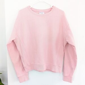 Champion Women's Thick Pink Sweatshirt In Size M